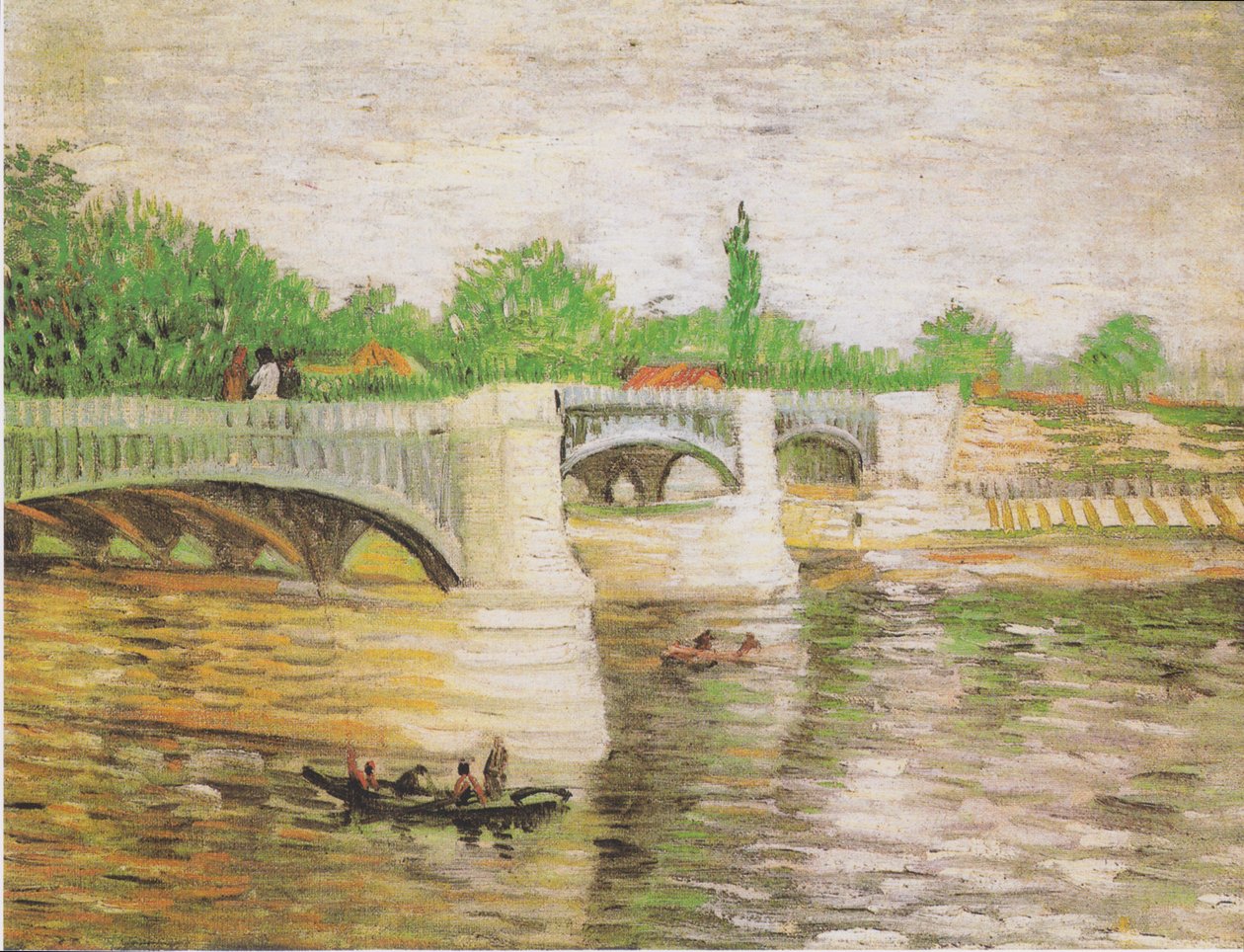 Seinen med Pont de la Grande Jatte av Vincent van Gogh