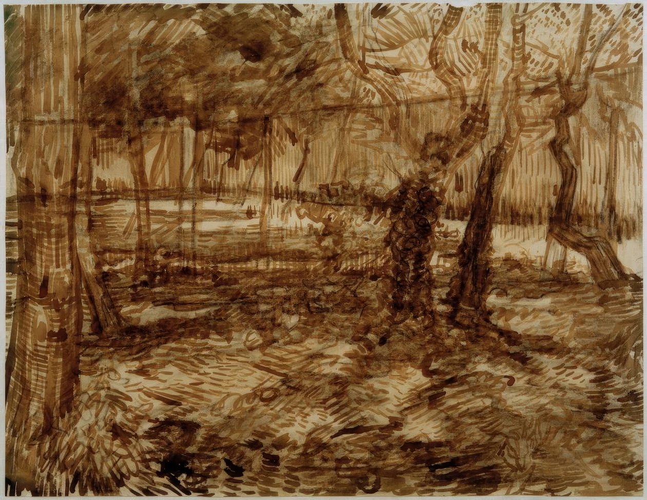 Hörn i sanatoriets trädgård av Vincent van Gogh