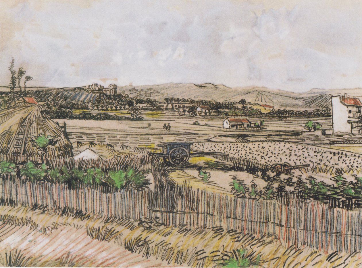Skörd i Provence av Vincent van Gogh