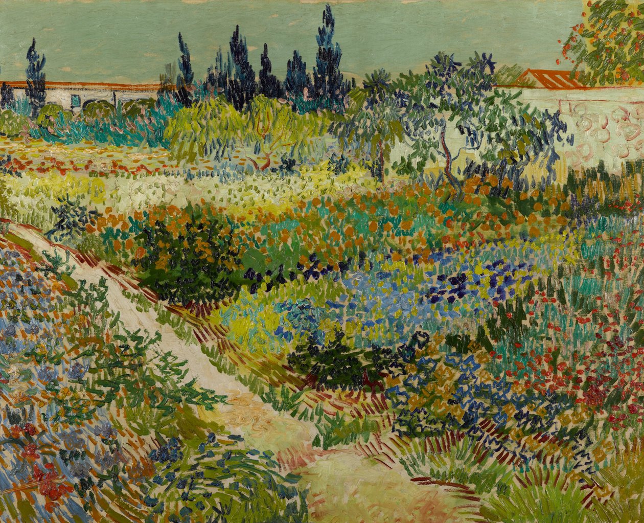 Trädgård i Arles av Vincent van Gogh