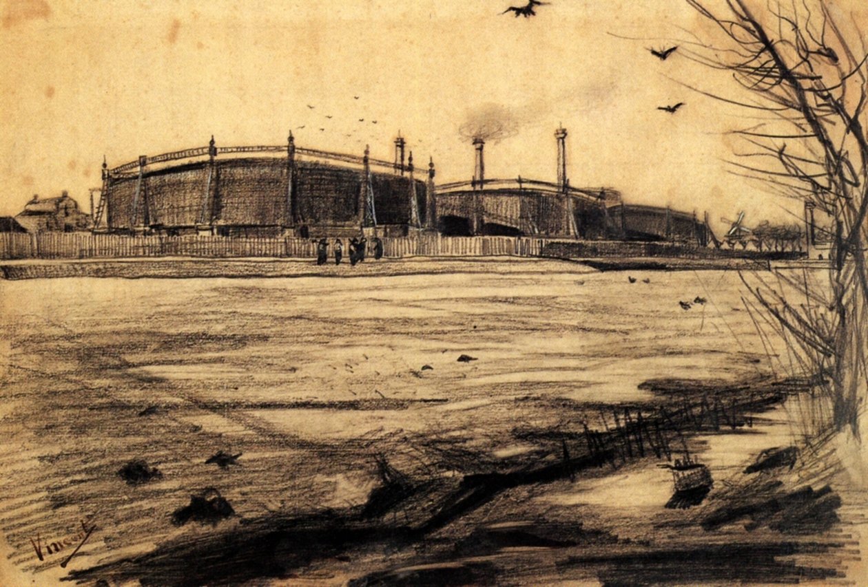 Gasworks (F924) av Vincent van Gogh