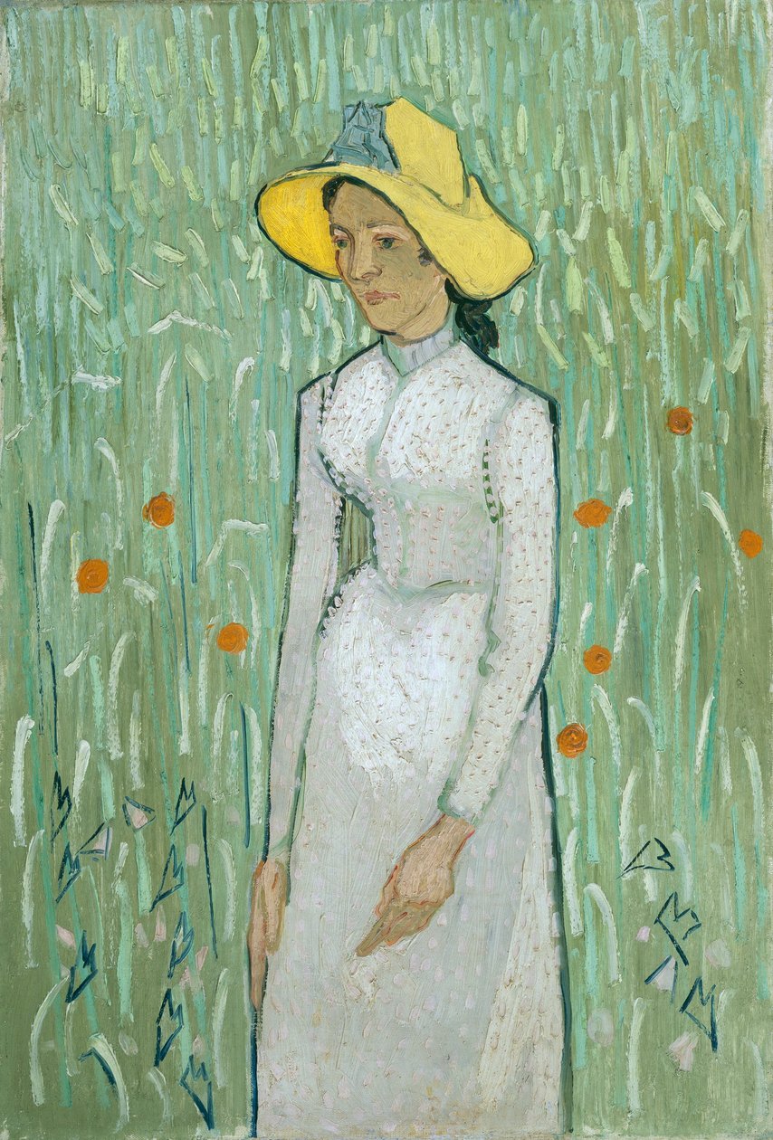 Flicka i vitt, 1890 av Vincent van Gogh