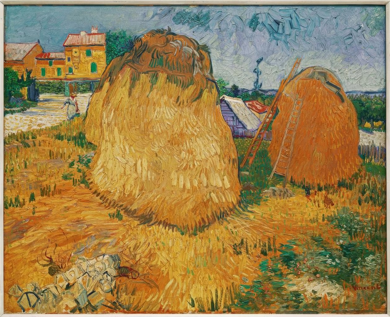 Höstackar i Provence av Vincent van Gogh