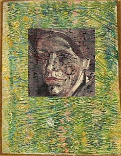 Hidden van Gogh painting under his painting Grasgrond av Vincent van Gogh