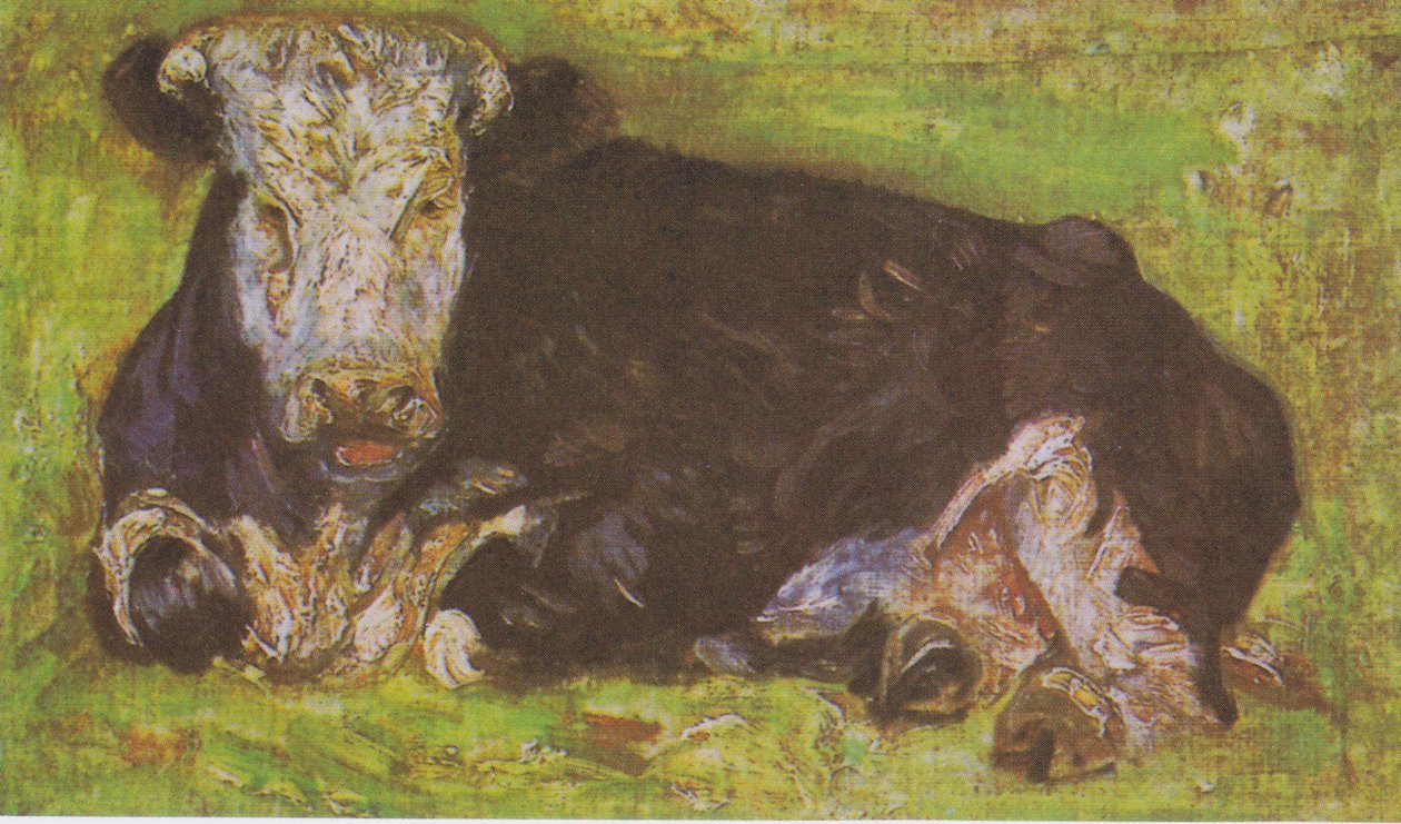 Liggande ko av Vincent van Gogh