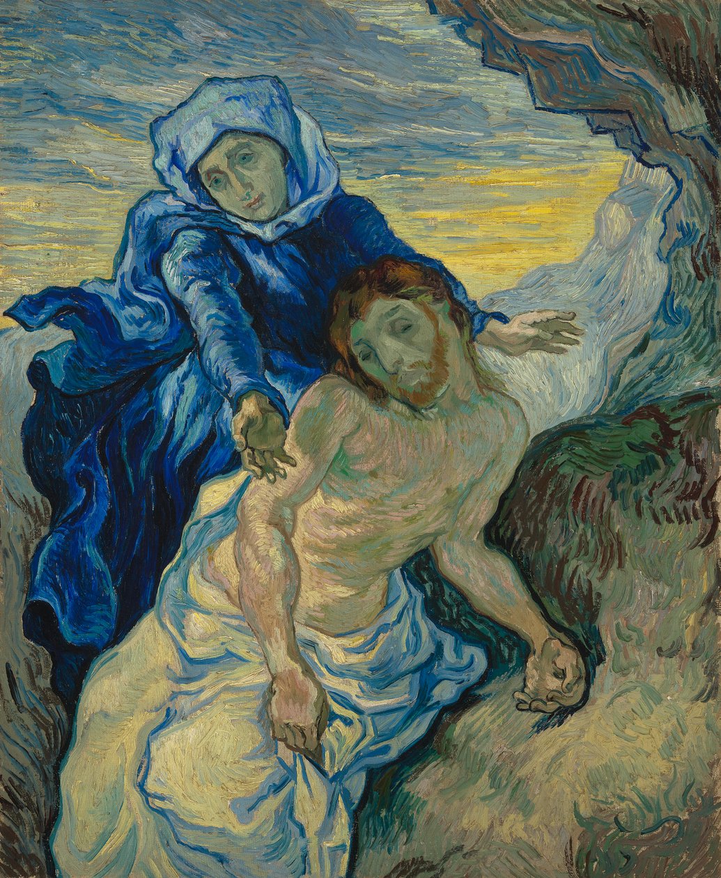 Pieta, 1890 av Vincent van Gogh