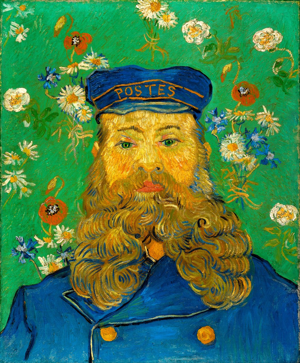 Porträtt av Joseph Roulin av Vincent van Gogh