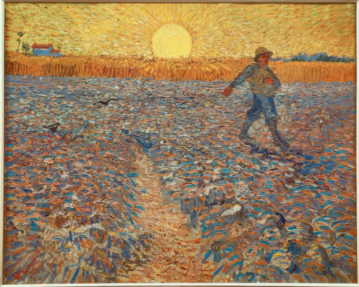 Sådd vid solnedgången av Vincent van Gogh