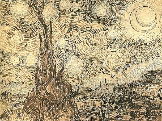 Starry Night av Vincent van Gogh