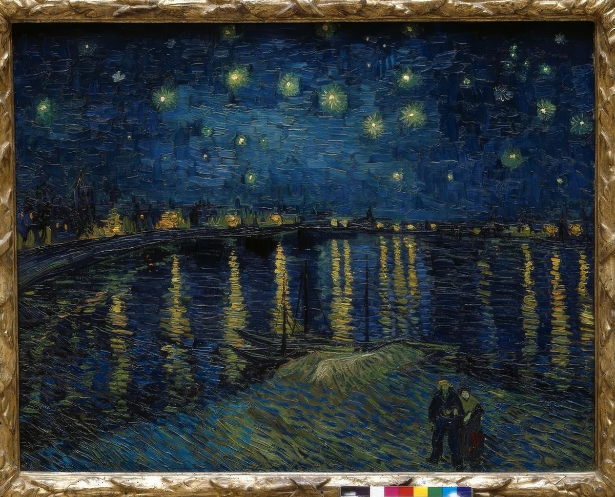 Stjärnklar natt över Rhône av Vincent van Gogh