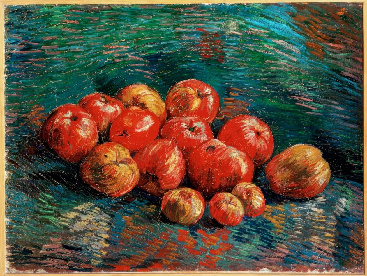 Stilleben med äpplen av Vincent van Gogh