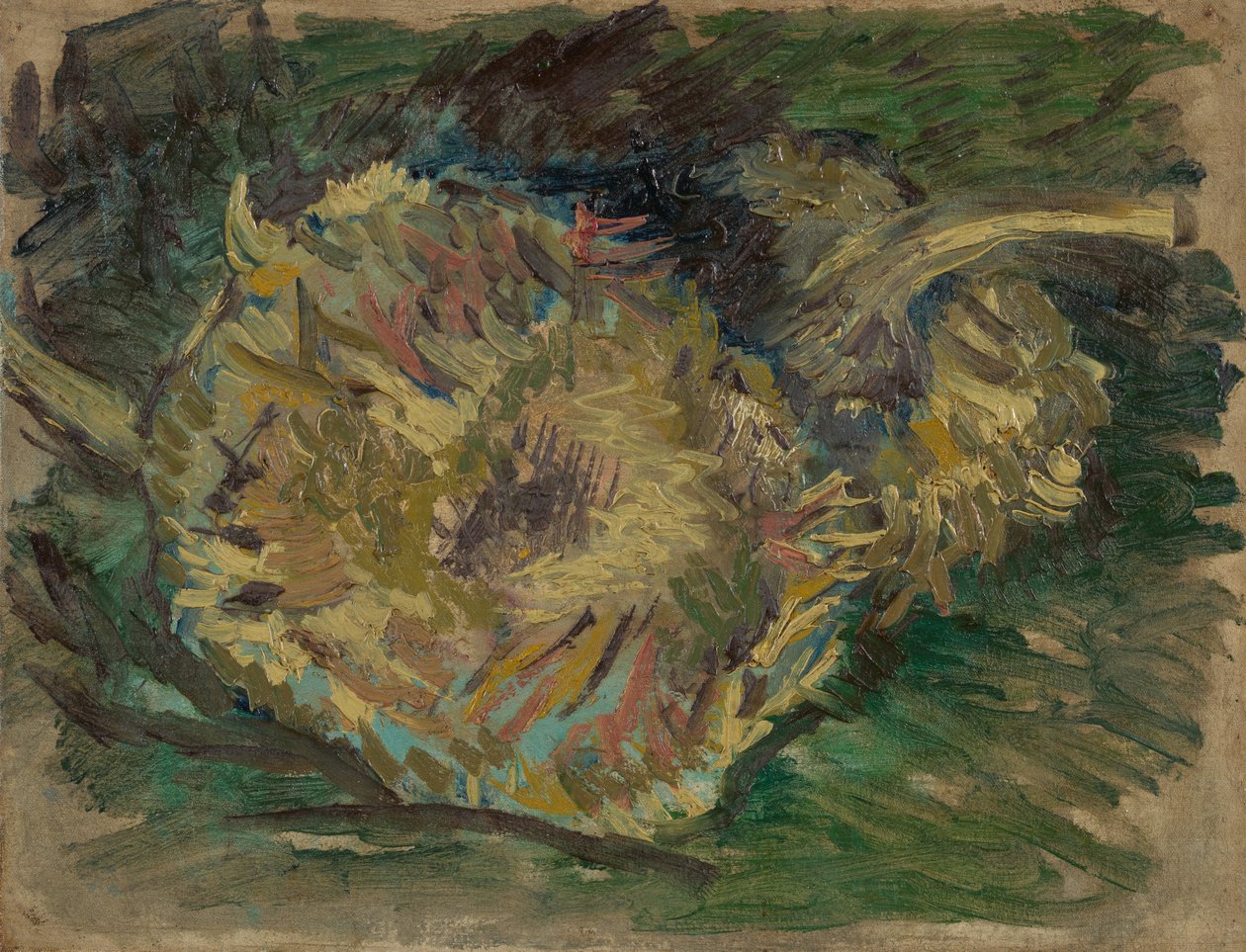 Solrosor som gått till frö av Vincent van Gogh