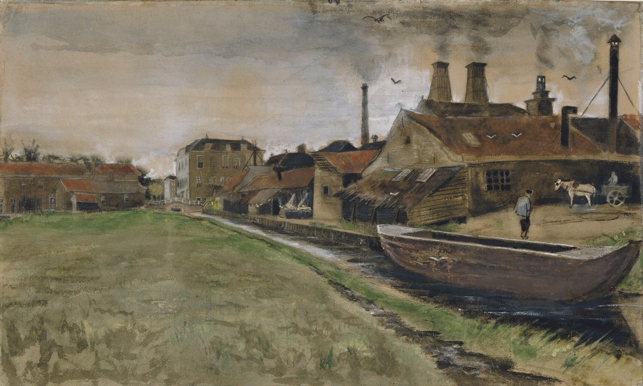 The Iron Mill in The Hague av Vincent van Gogh