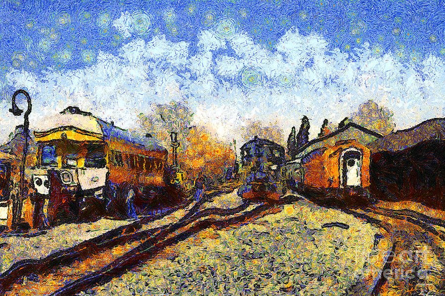 Train station av Vincent van Gogh