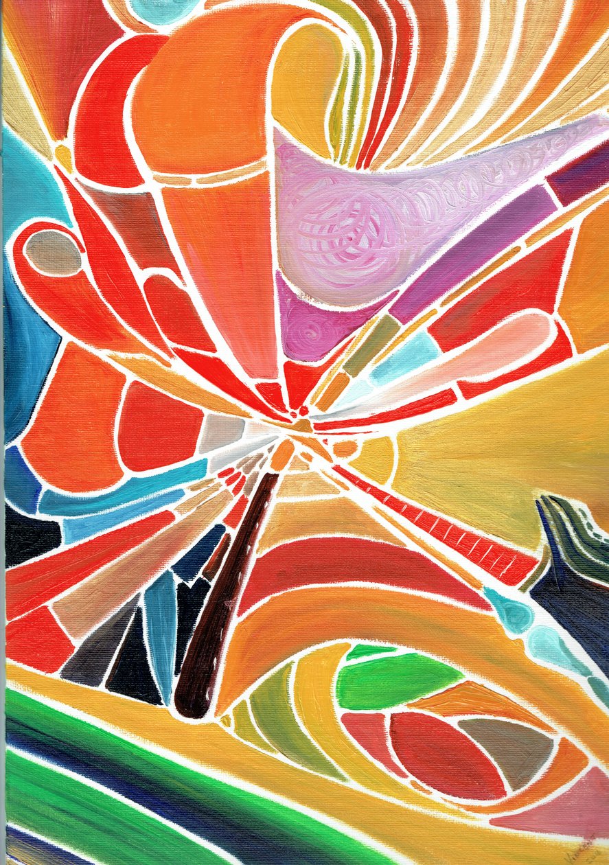 Alliduquotalion, 2016, (olja på dukskiva) av Vincent Alexander Booth