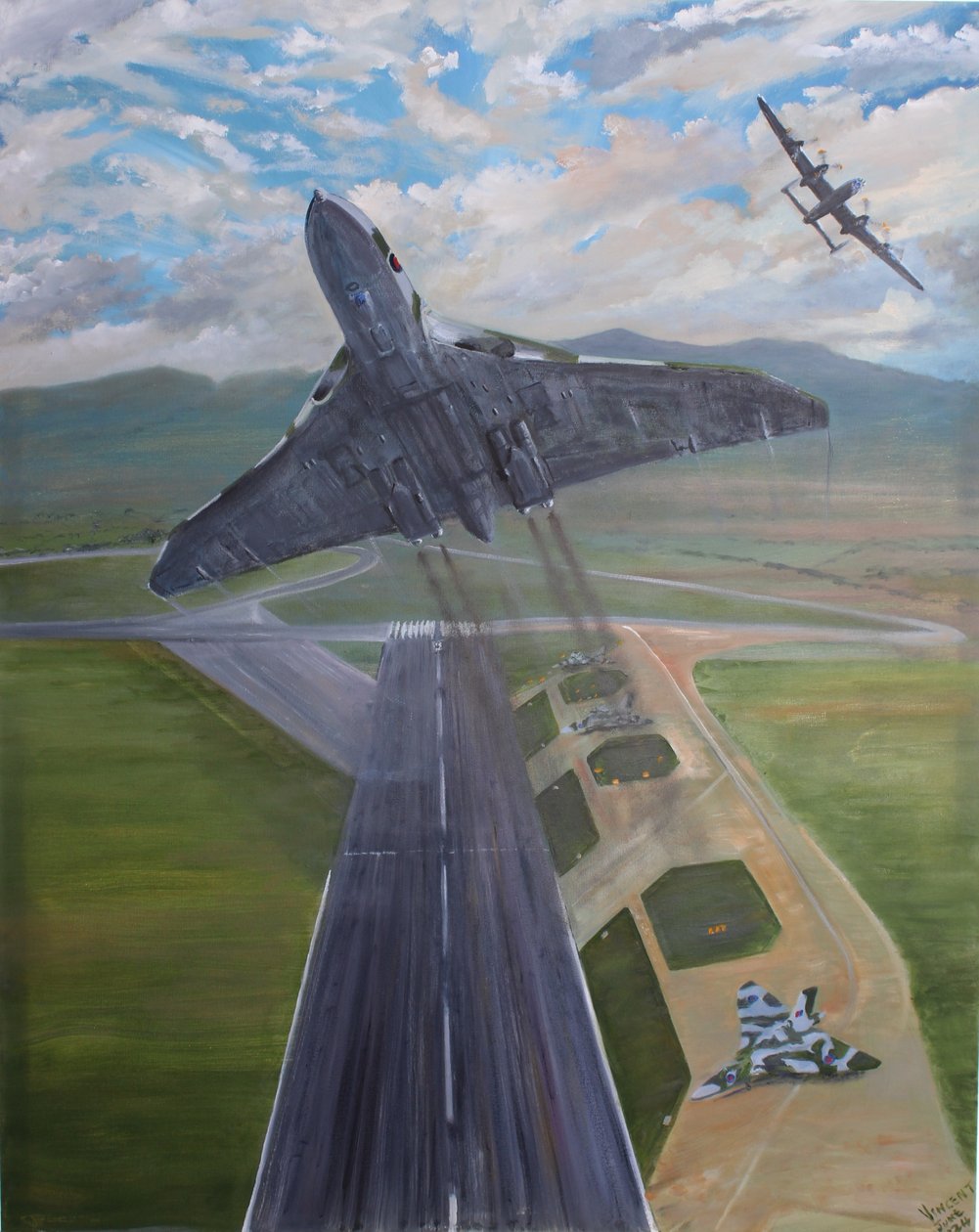 Avro Legends, 2024 (olja på duk) av Vincent Alexander Booth