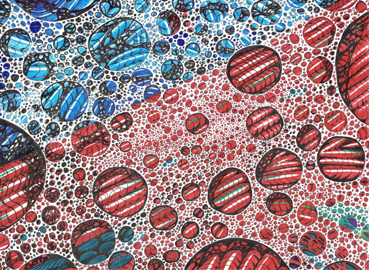 Casidlofaliton, 2016, (Bläck på papper) av Vincent Alexander Booth