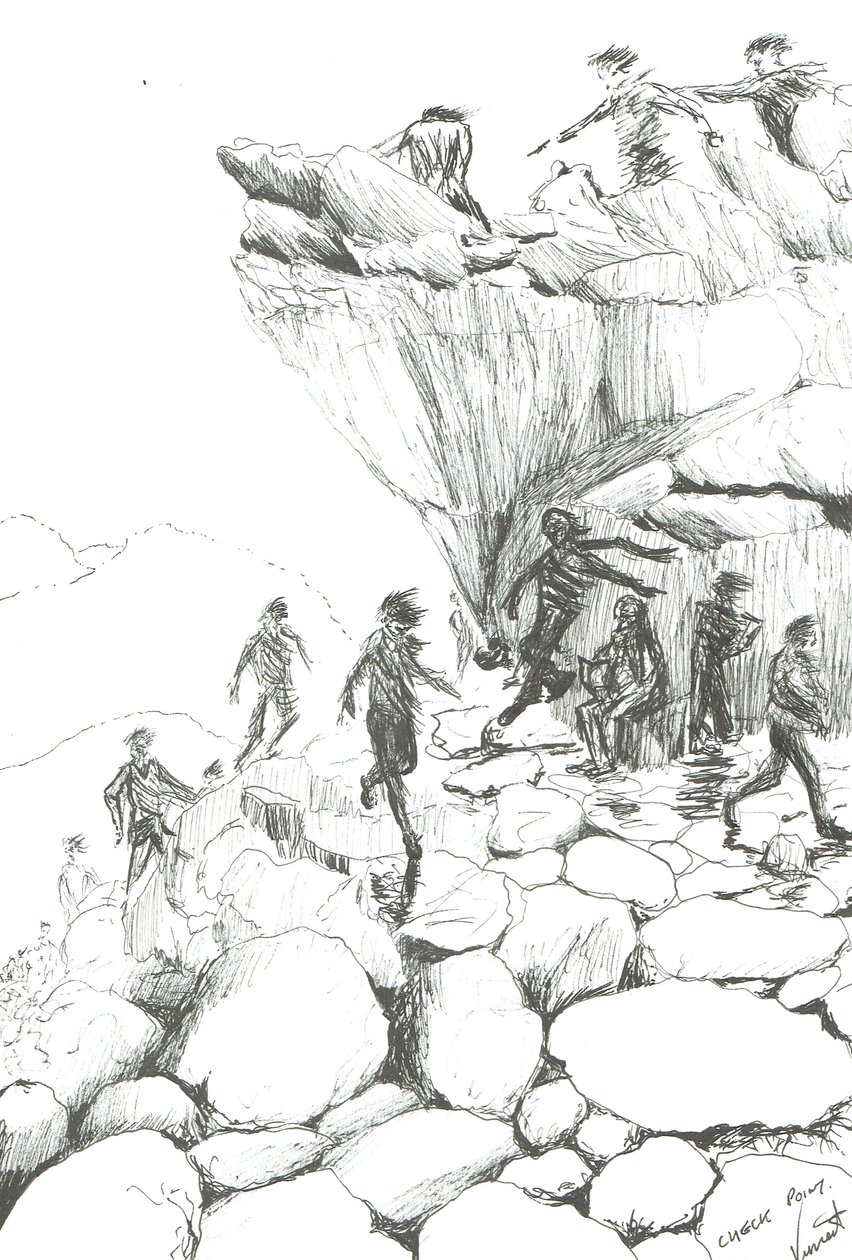 Kontrollpunkt vid toppmötet, 2008 av Vincent Alexander Booth