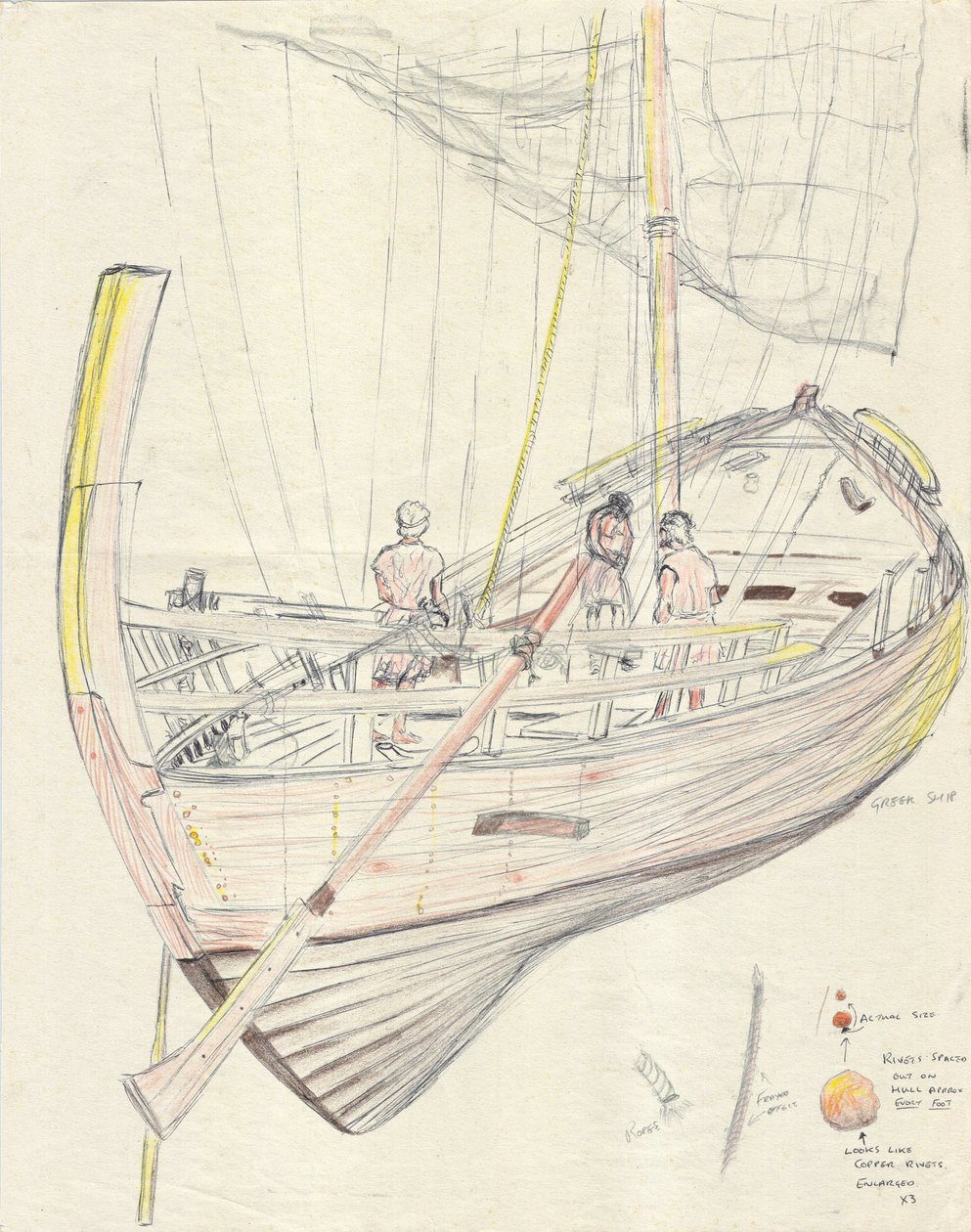 Grekiskt skepp; 1998 av Vincent Alexander Booth