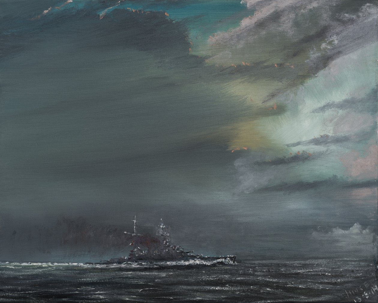 HMS Hood 1941, 2014, av Vincent Alexander Booth