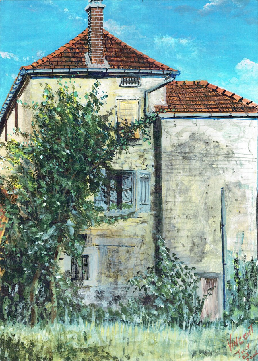 Hus i Laignes Frankrike, 2006 av Vincent Alexander Booth