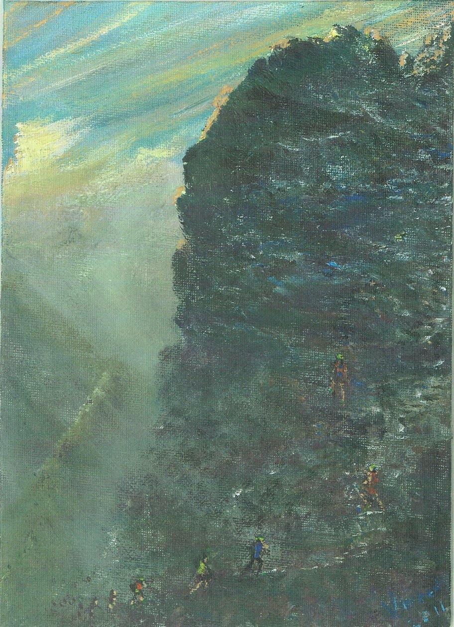 Stenig bestigning uppför berget, 2011 av Vincent Alexander Booth