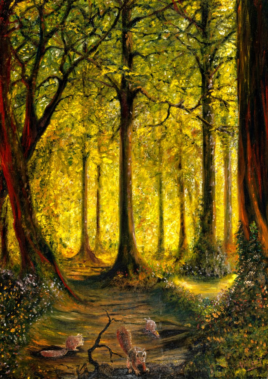 Woodland Yellow 2 av Vincent Alexander Booth