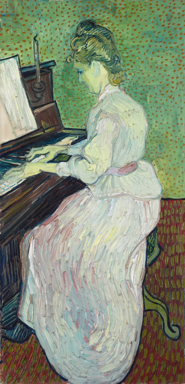 Marguerite Gachet vid pianot, 1890. av Vincent van Gogh