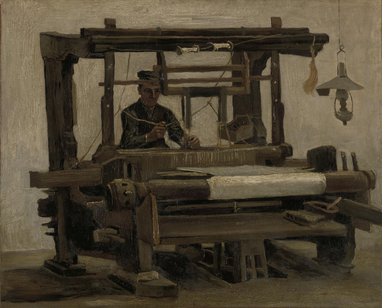 Väver vid vävstolen, 1884. av Vincent van Gogh