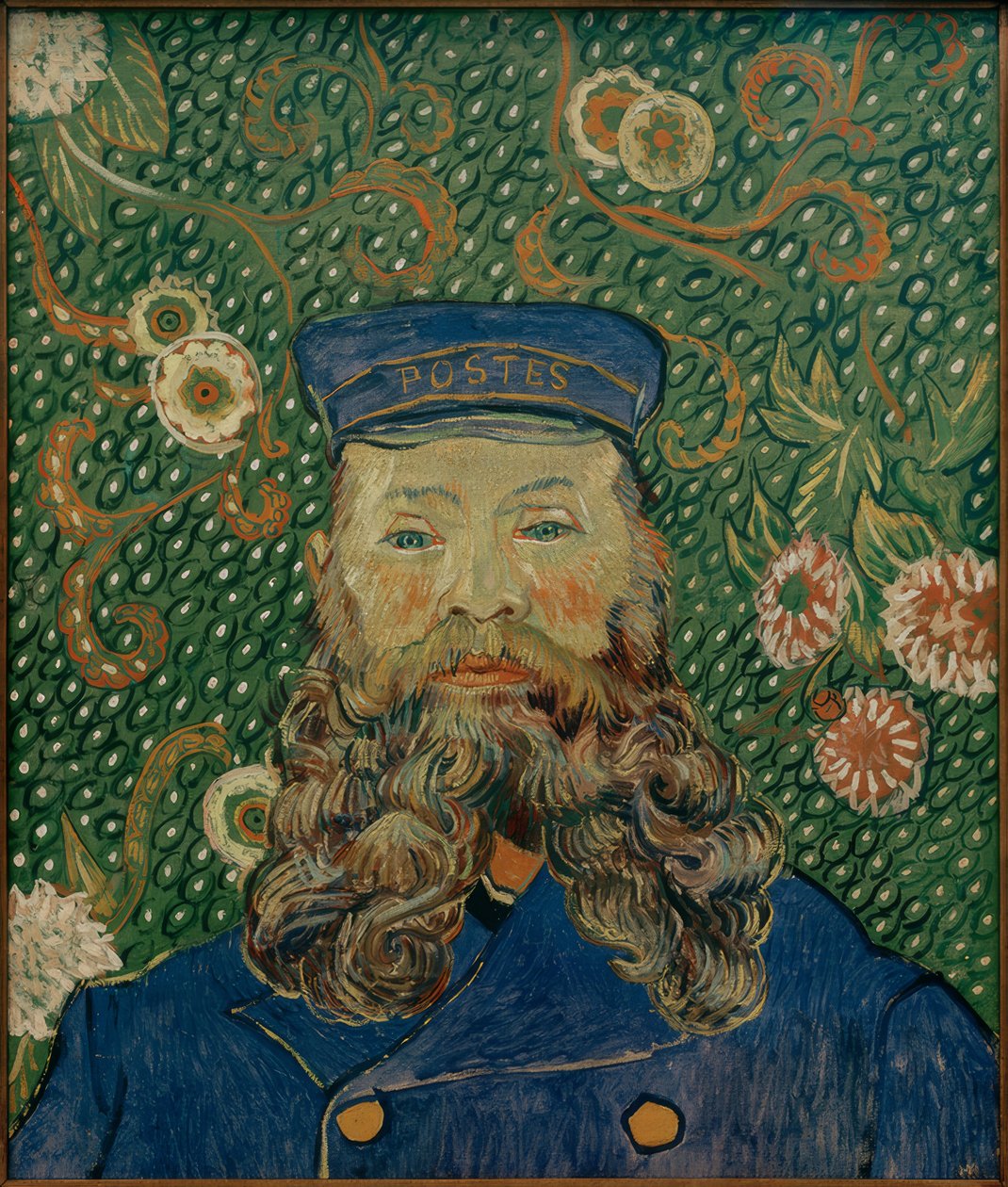 Porträtt av Joseph Roulin av Vincent van Gogh