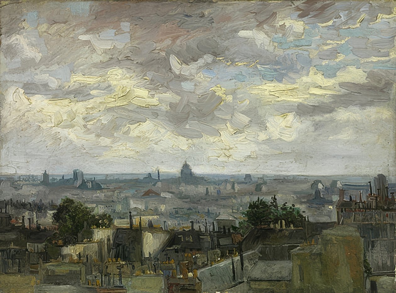Utsikt över Paris. 1886 av Vincent van Gogh