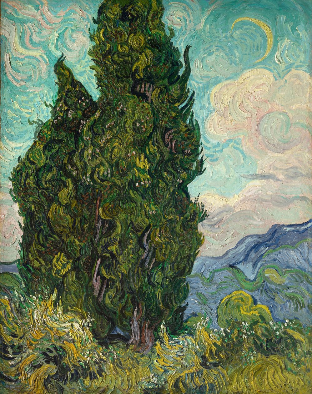Cypresser av Vincent van Gogh