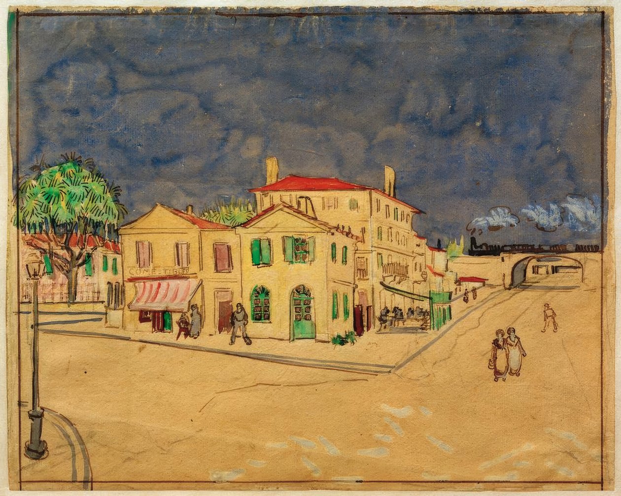 Det gula huset av Vincent van Gogh