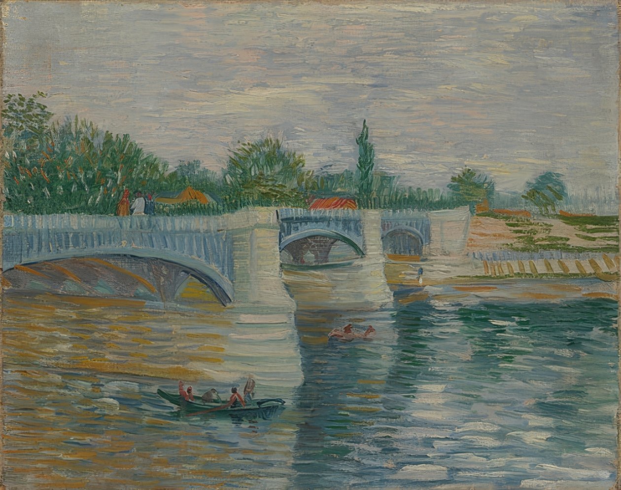 Courbevoie-bron. 1887 av Vincent van Gogh