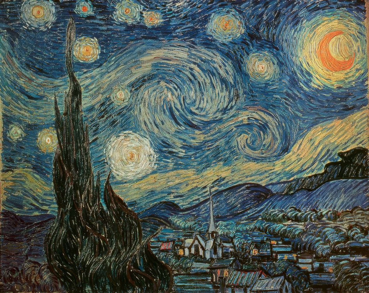 Den stjärnklara natten av Vincent van Gogh