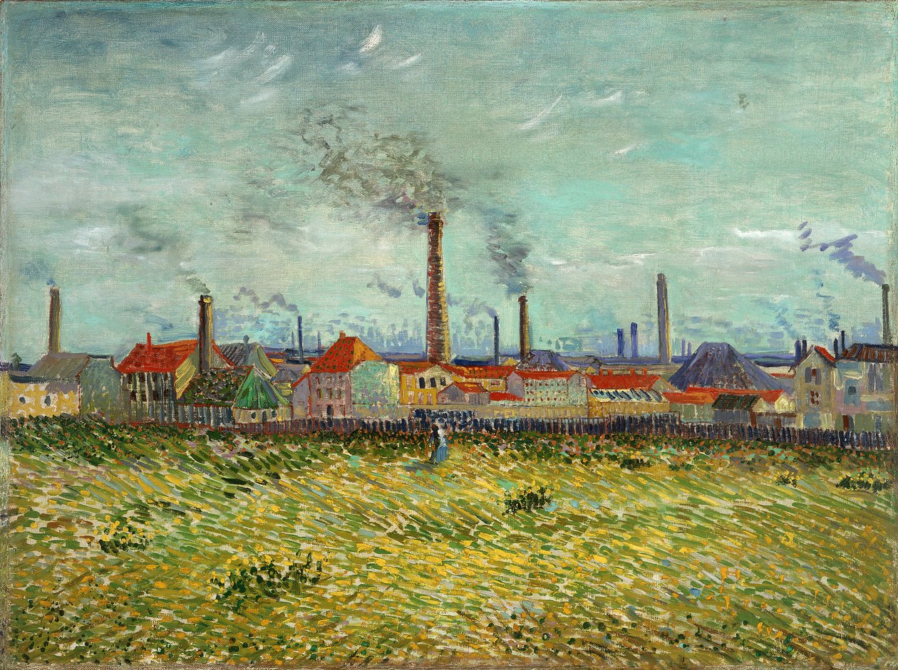 Fabriker vid Clichy av Vincent van Gogh