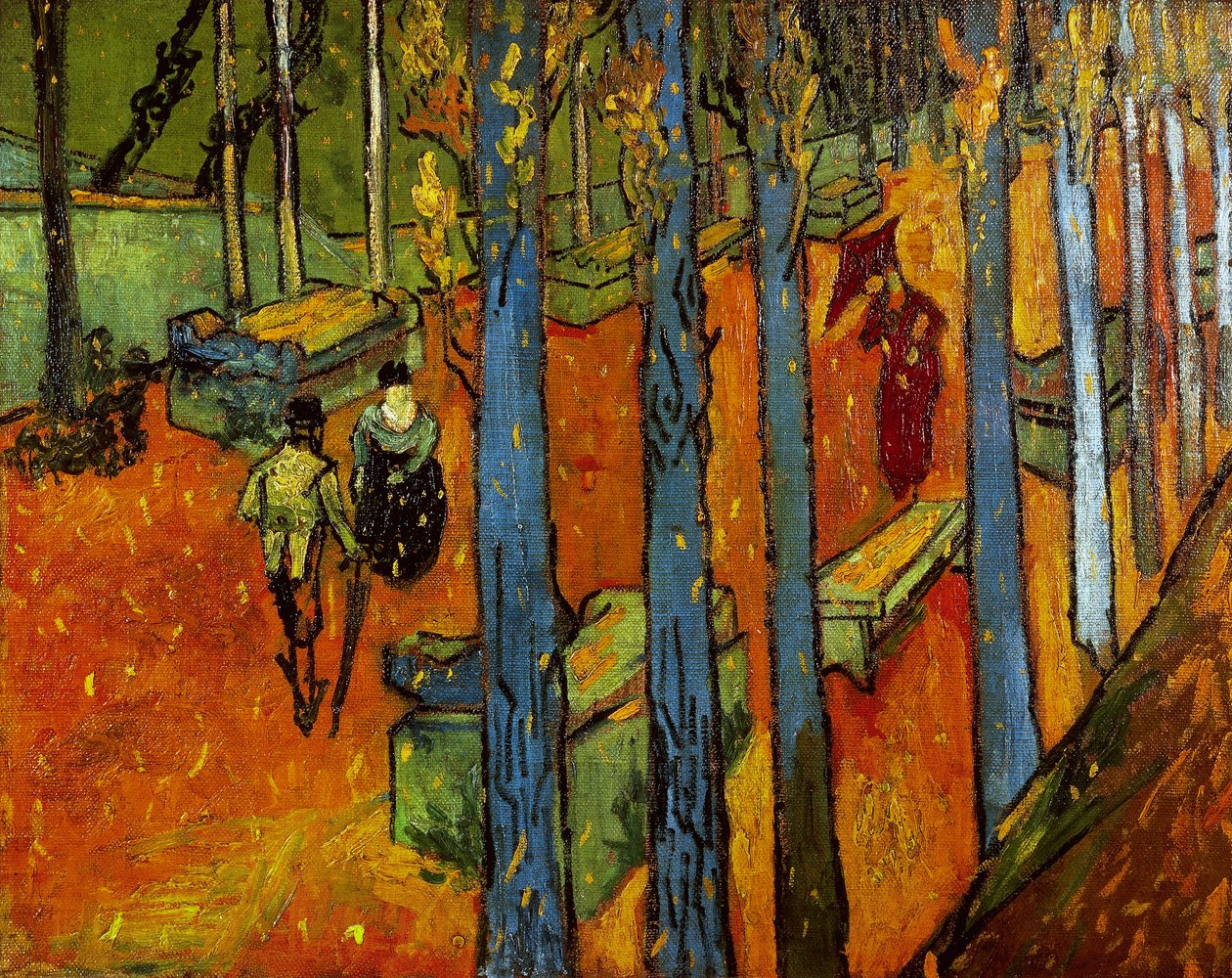 Fallande löv (Les Alyscamps) av Vincent van Gogh