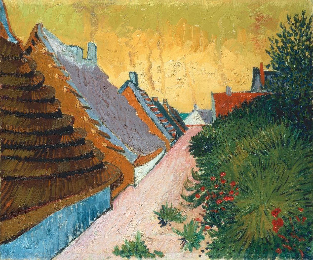 Gasse i Saintes-Maries av Vincent van Gogh