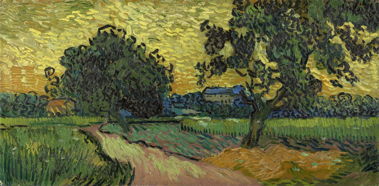 Landskap i skymning av Vincent van Gogh