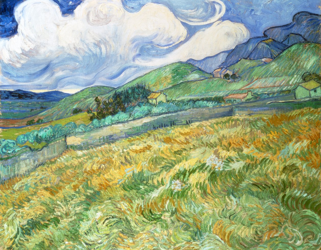 Landskap från Saint-Remy av Vincent van Gogh