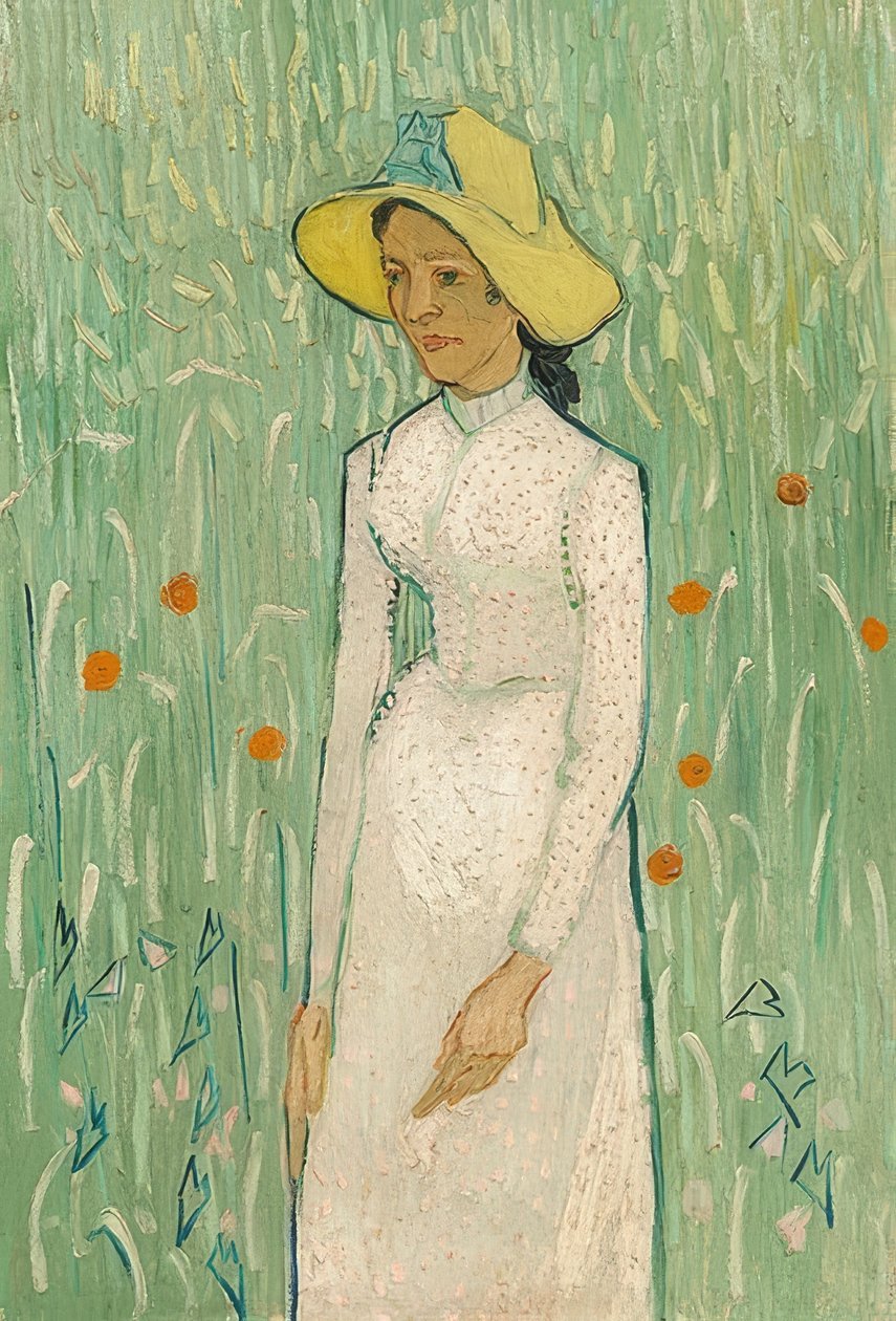 Flicka i vitt. 1890 av Vincent van Gogh