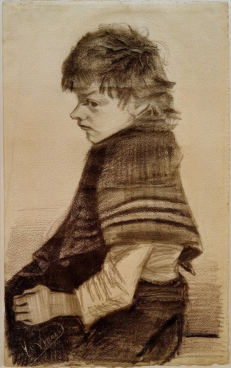 Tjej med en sjal av Vincent van Gogh