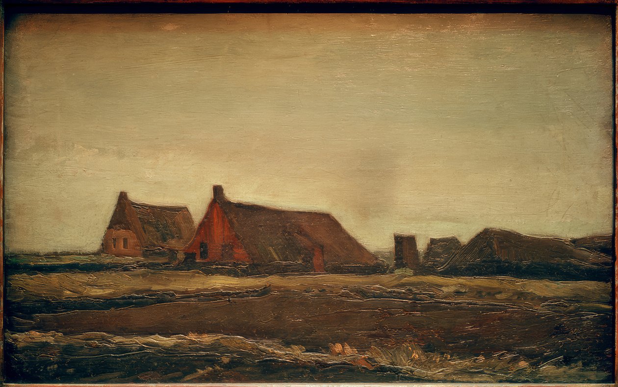 Plaggenhütten av Vincent van Gogh
