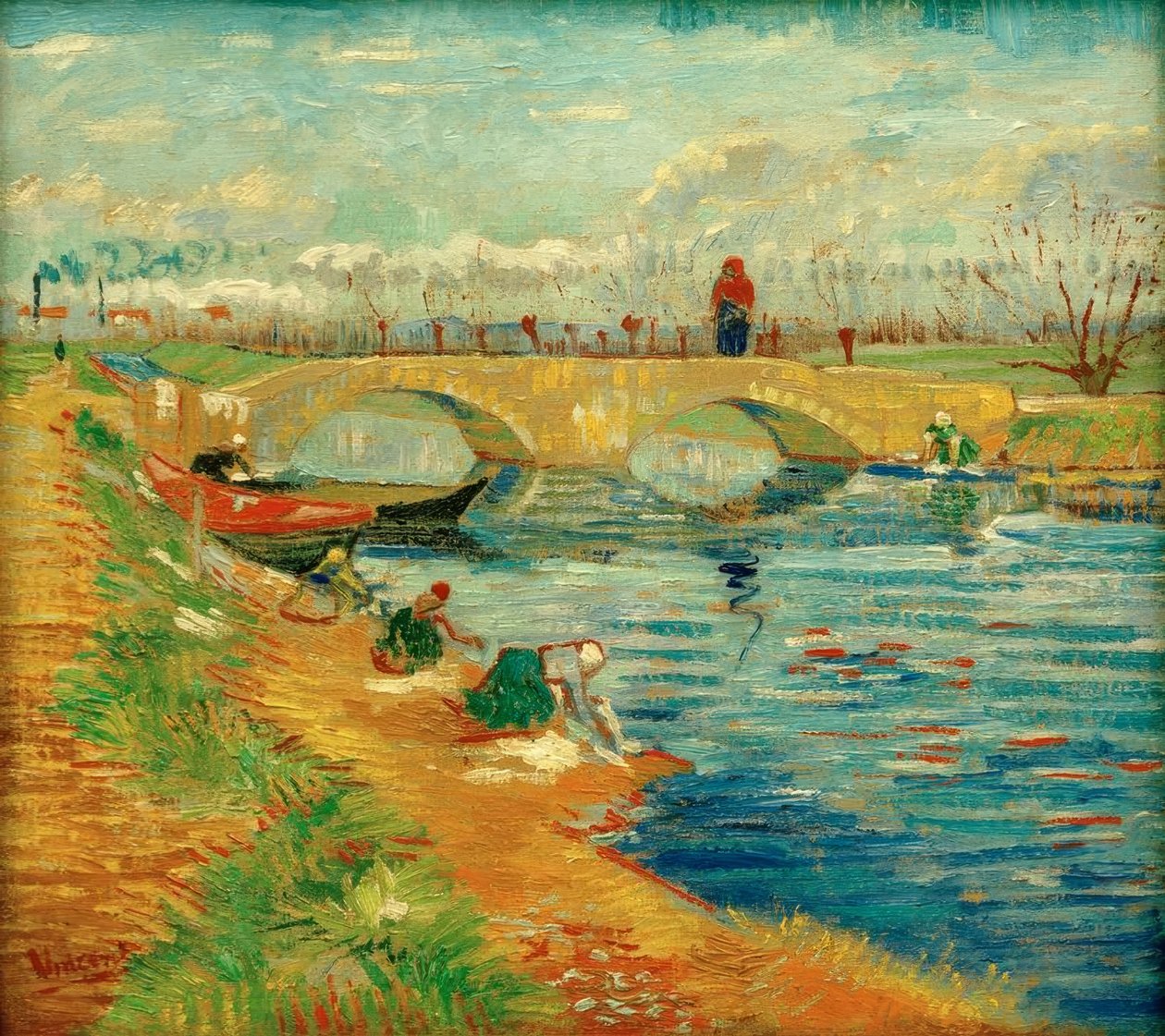 Gleize bei Arles Bridge av Vincent van Gogh
