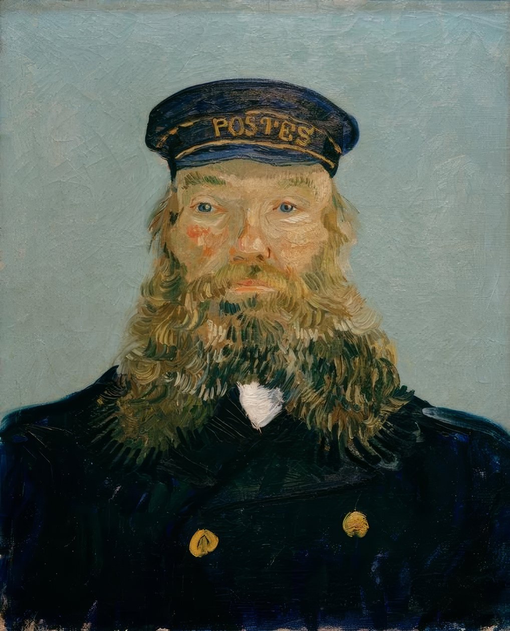 Porträtt av Joseph Roulin av Vincent van Gogh