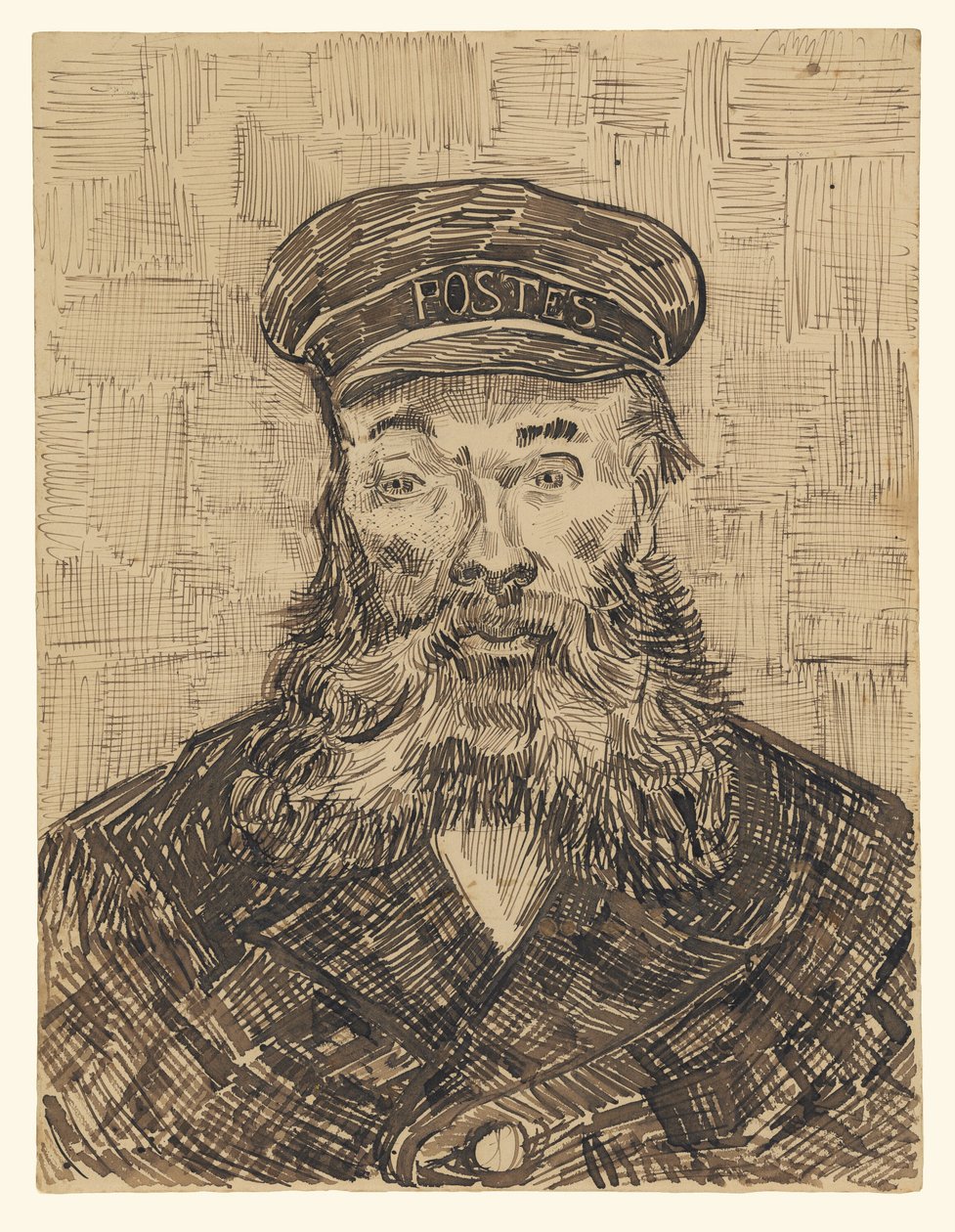 Porträtt av Joseph Roulin av Vincent van Gogh
