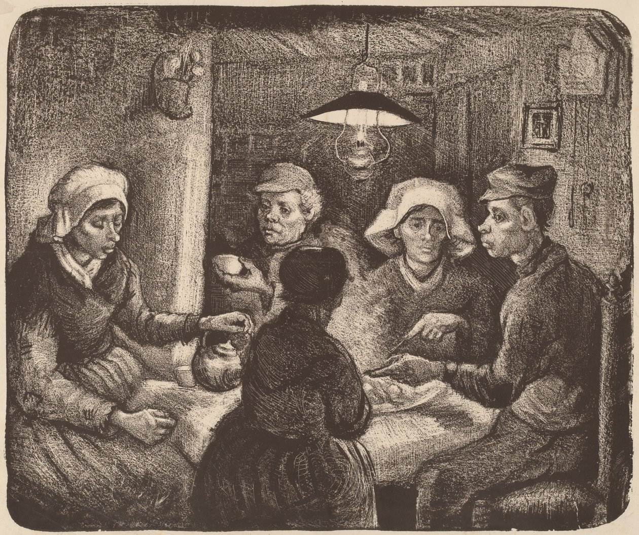 Potatisätare, 1885. av Vincent van Gogh