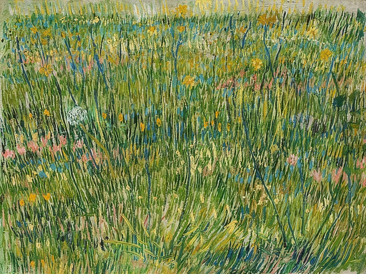 Bit gräsmatta. 1887 av Vincent van Gogh