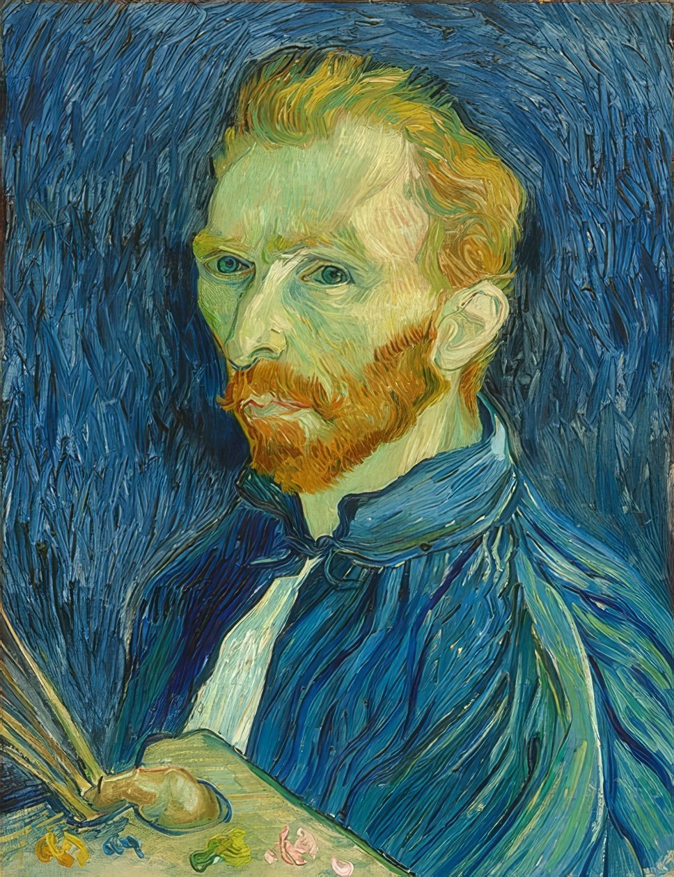 Självporträtt. 1889 av Vincent van Gogh