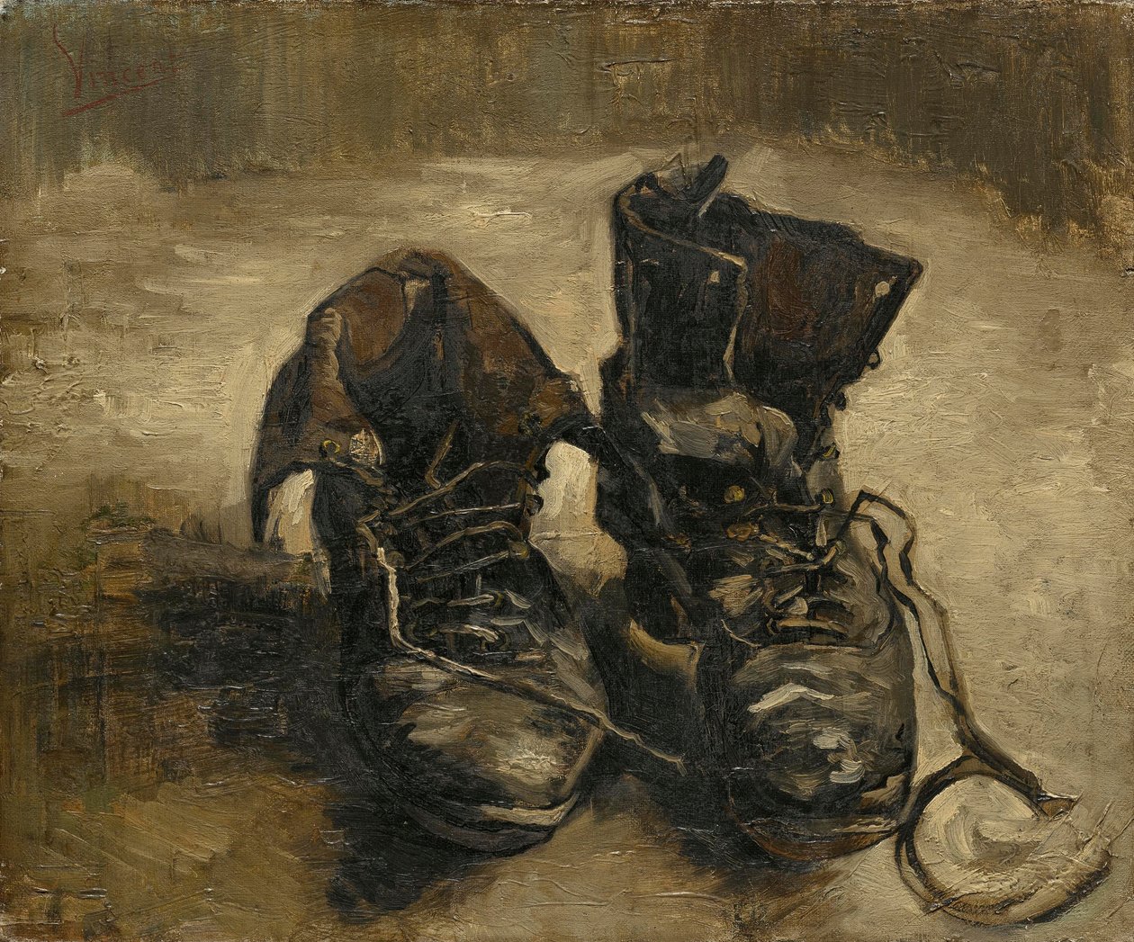 Skor, 1886 av Vincent van Gogh